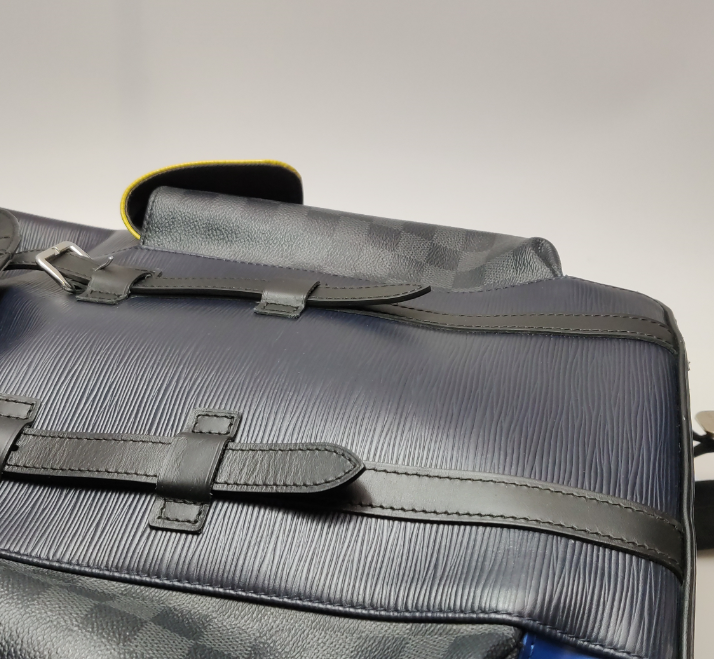 Preloved Louis Vuitton (LV) Christopher EPI leather backpack black 33.5cm*45cm*13cm 250318781110131