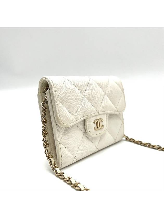 Classic caviar woc chain card wallet mini bag Chanel