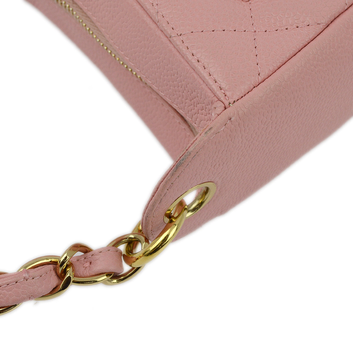 Chanel Pink Caviar Hobo Shoulder Bag