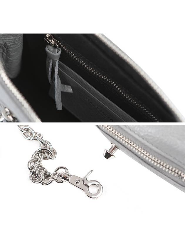 Luxury Balenciaga  Classic Reporter Chain Cross Bag Grey