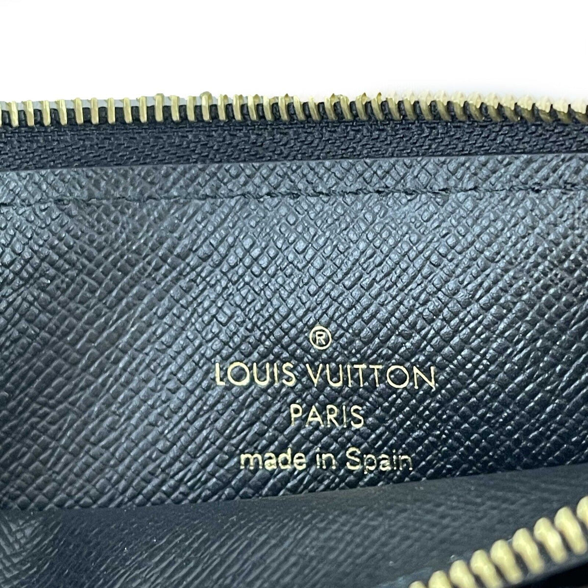 LOUIS VUITTON Pristine Monogram Canvas Slim Purse Brown Accessories