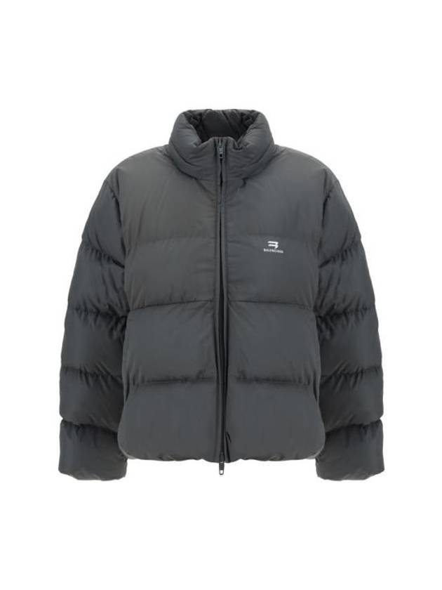 Luxury Balenciaga  Sporty B Logo Point Down Padding Grey