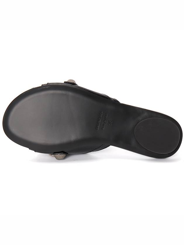 Luxury Balenciaga  Le Cagole Slippers Black