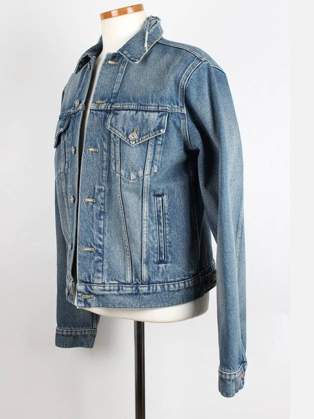 Luxury Balenciaga  wave logo denim jacket 50