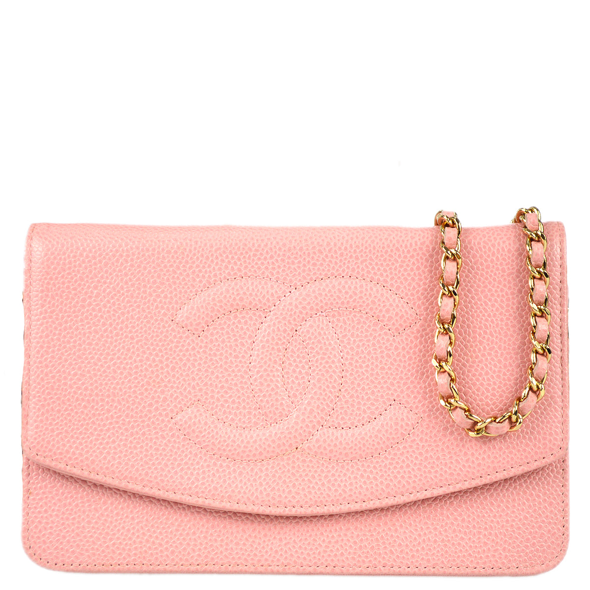 Chanel 2004-2005 Pink Caviar Timeless WOC Wallet on Chain