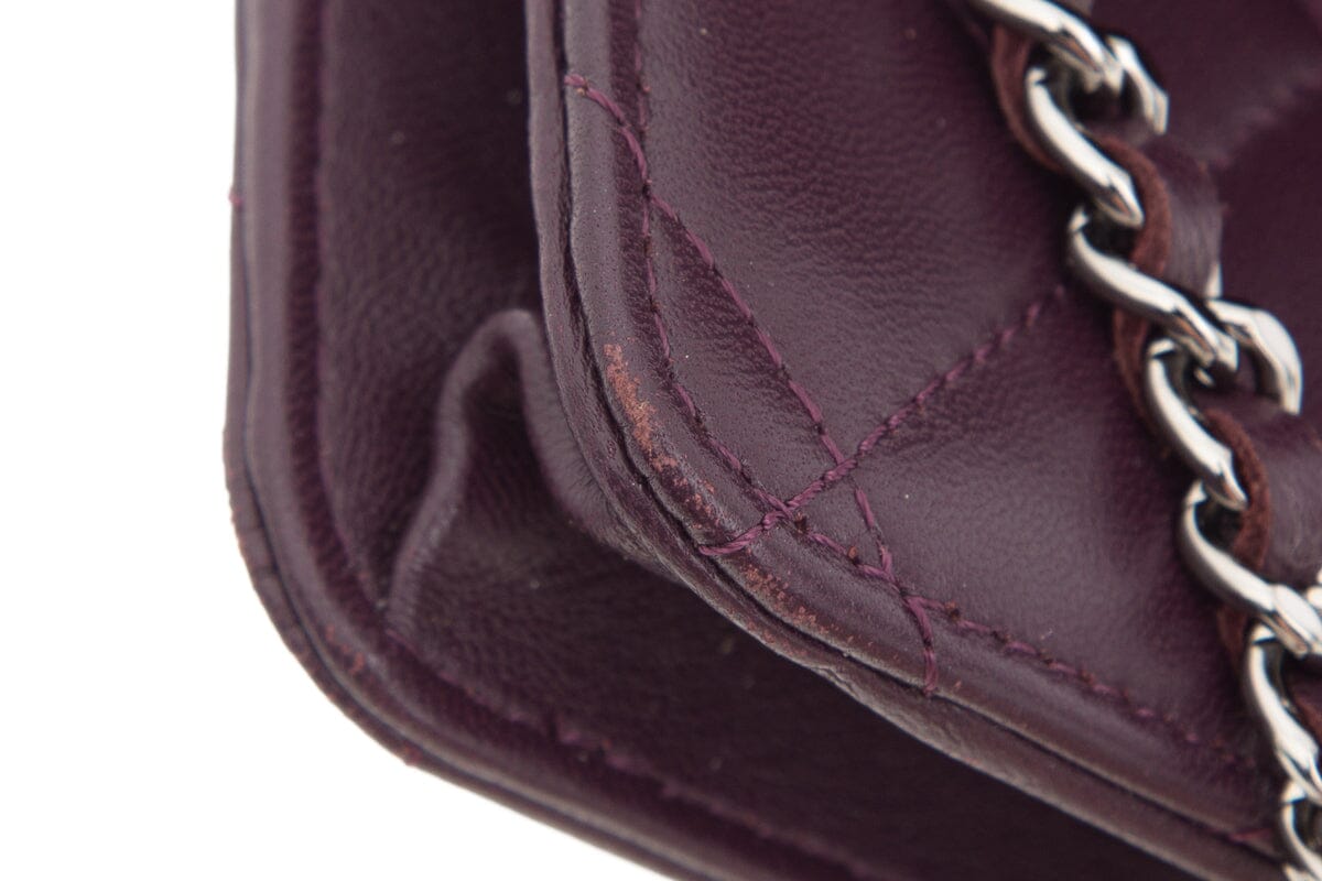 Chanel 2011 Bordeaux Lambskin Wallet on Chain Cross-Body