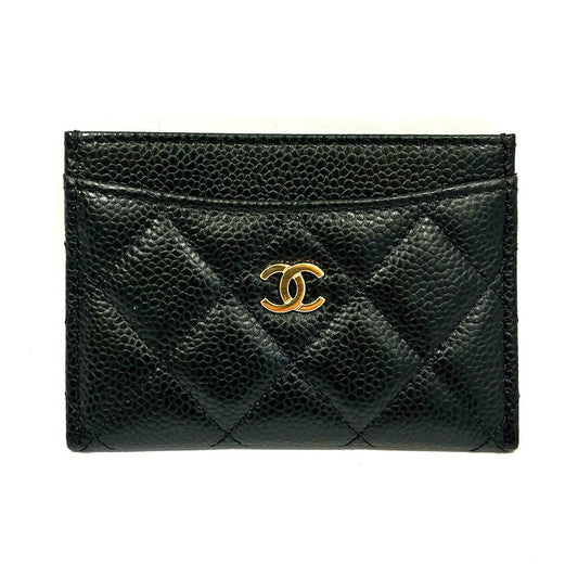 CHANEL Classic Card Case AP0213 Black Caviar S G Coco Matrasse  etc