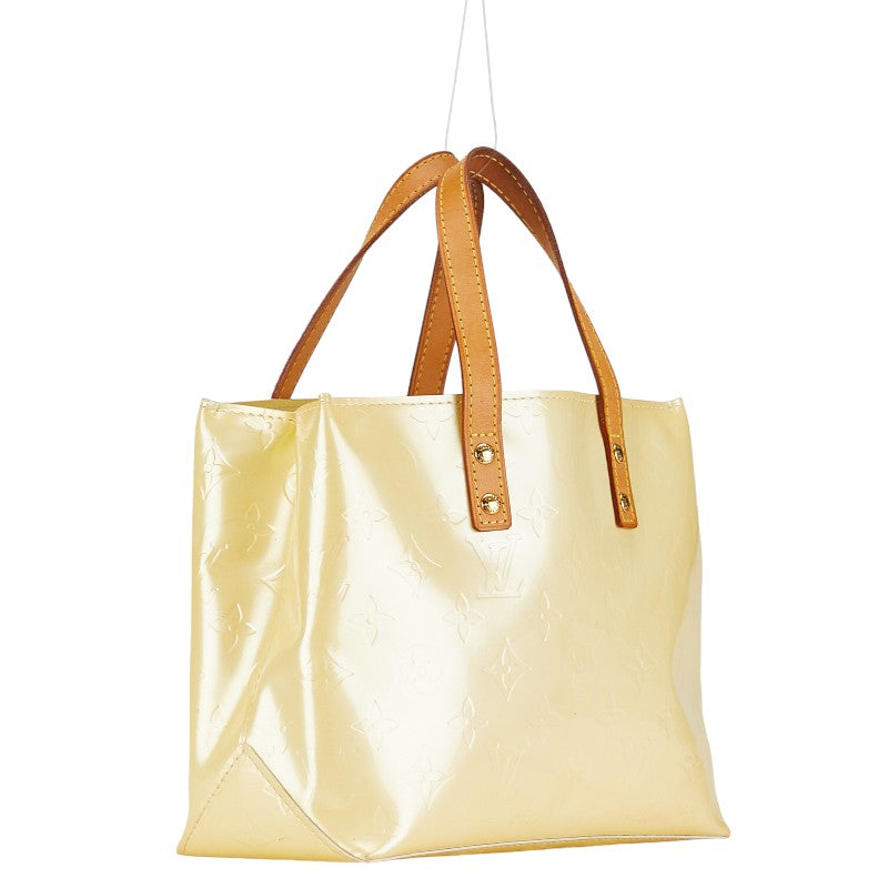 Louis Vuitton Monogram Vernis Reed PM Handbag M91336 Pearl White Patent Leather  Louis Vuitton