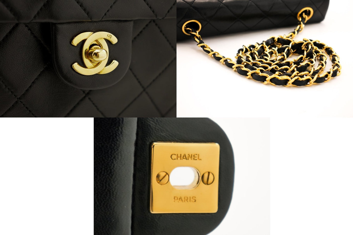 Top Quality Chanel Mini Square Small Chain Shoulder Bag Crossbody Black Quilt