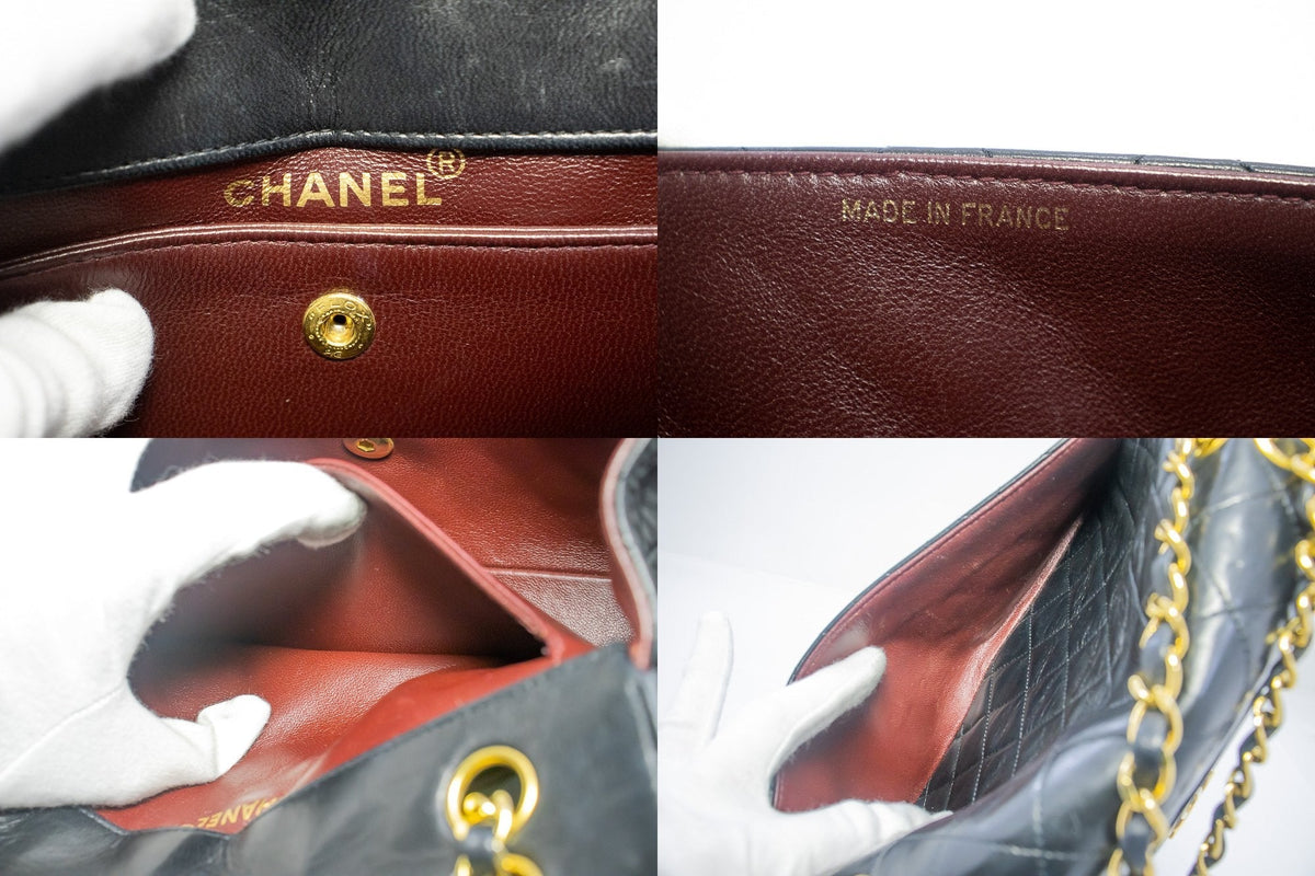 Chanel Vintage Classic Chain Shoulder Bag Flap Quilted Lambskin j97