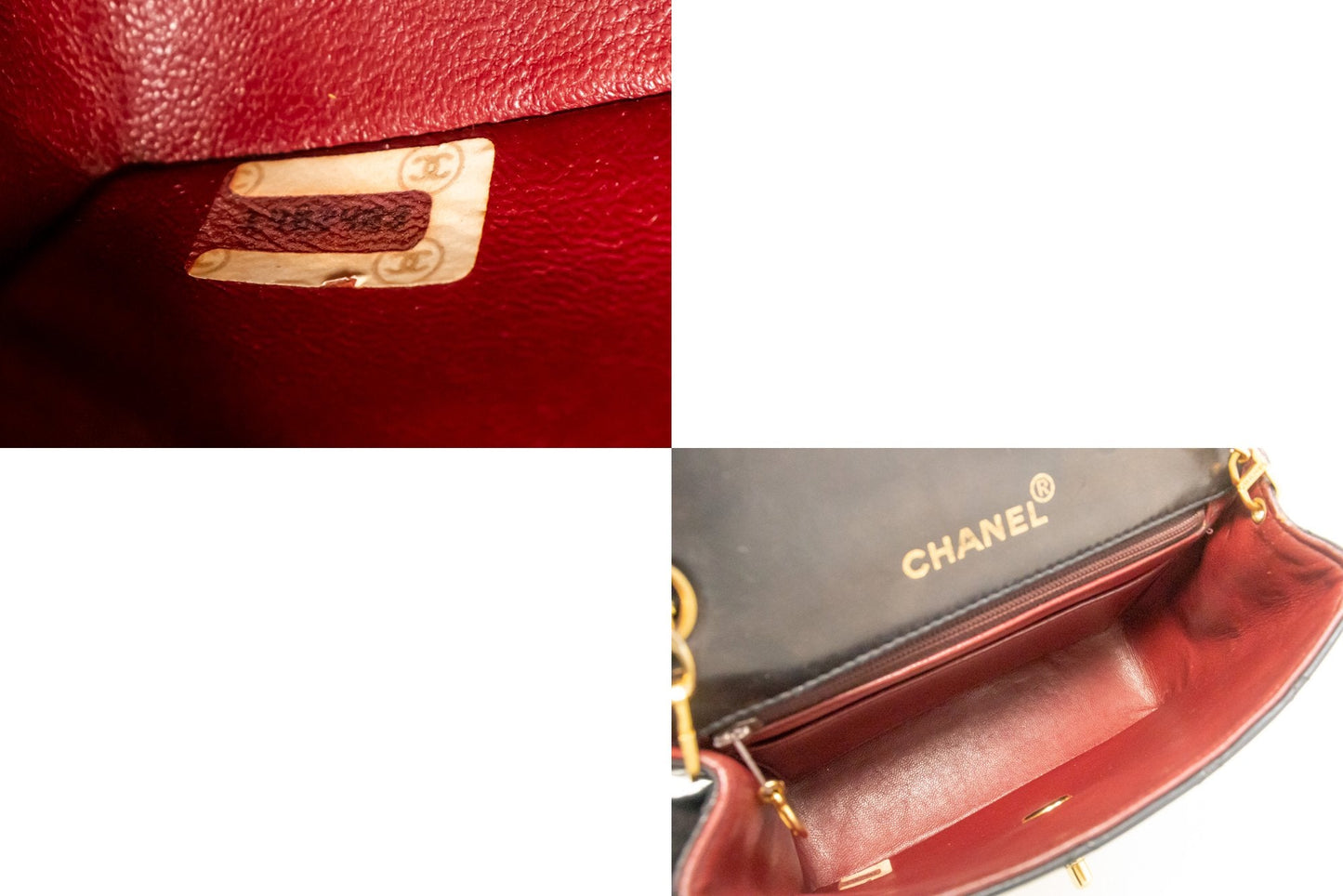 Top Quality Chanel Mini Square Small Chain Shoulder Bag Crossbody Black Lamb