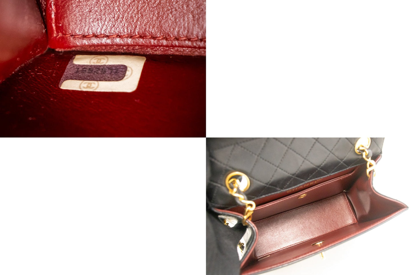CHANEL Small Chain Shoulder Bag Black Quilted Single Flap Lambskin