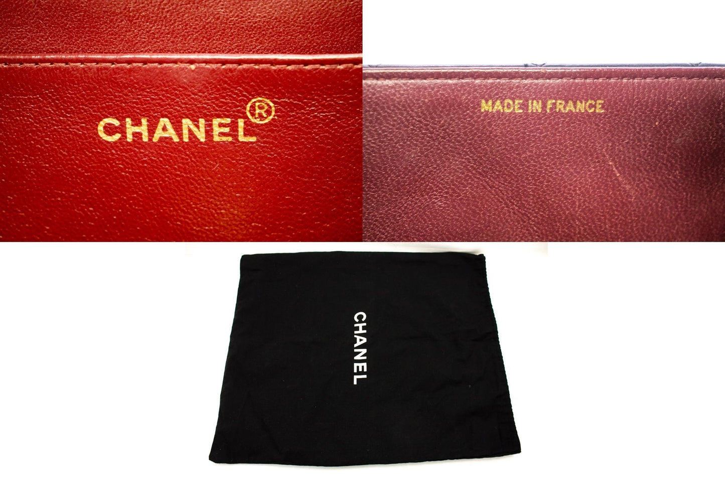 Top Quality Chanel Jumbo 13" 2.55 New Chain Shoulder Bag Black Lambskin Large