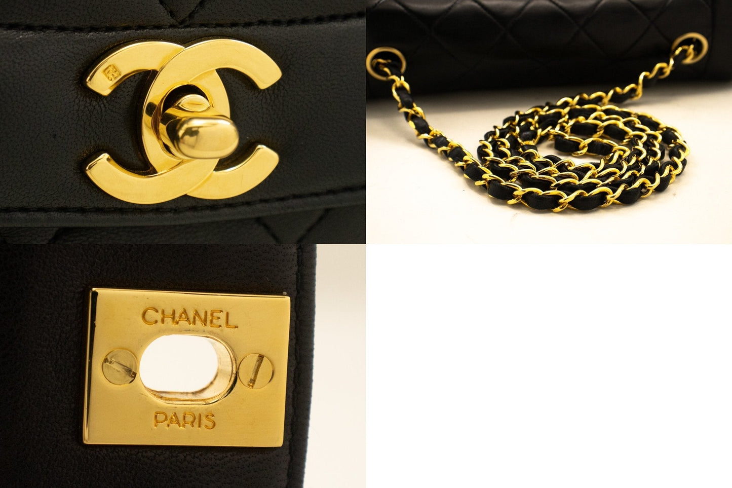 Top Quality Chanel Diana New Chain Shoulder Bag Black Quilted Lambskin Purse