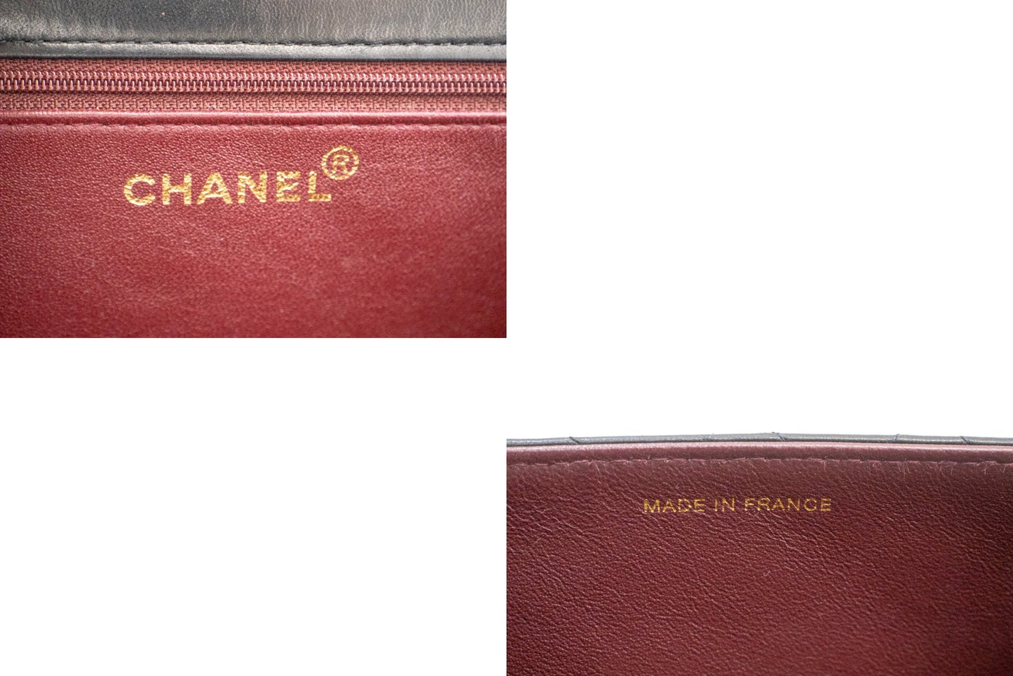 CHANEL Small Chain Shoulder Bag Clutch Black Quilted Flap Lambskin