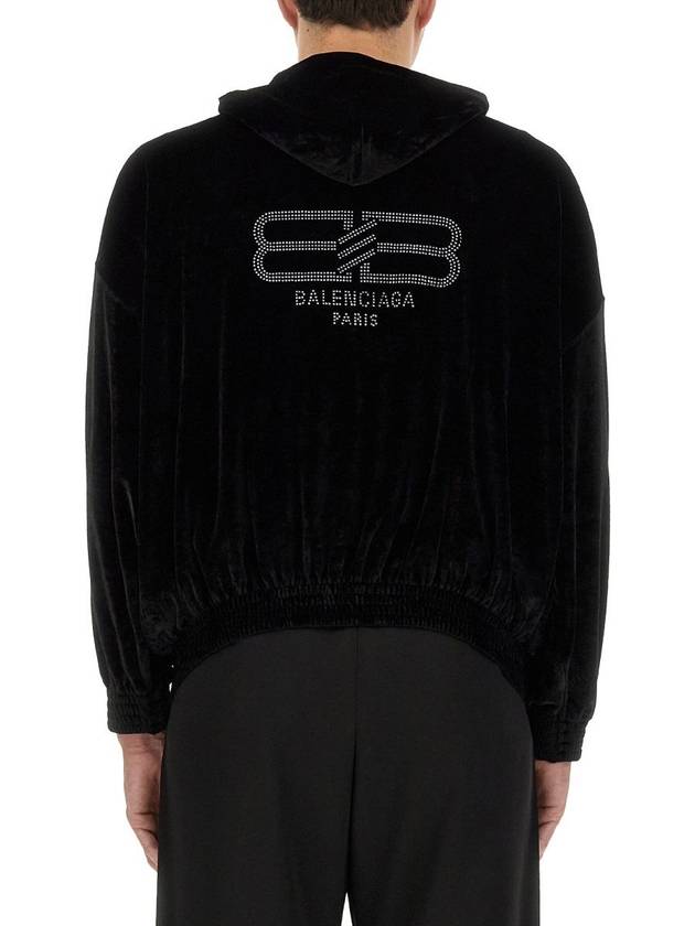 Luxury Balenciaga  23 fw velvet sweatshirt 751014TOVO31000 B0040440930