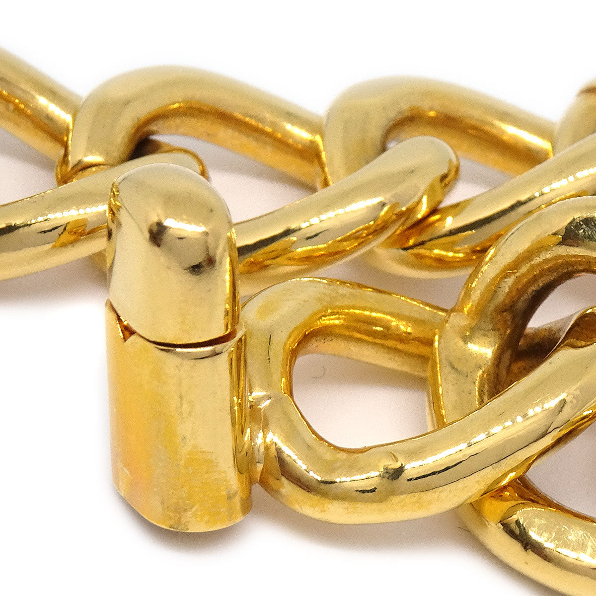 ★CHANEL Turnlock Gold Bracelet 95P