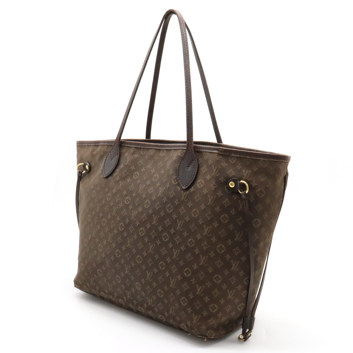 Louis Vuitton Monogram Idil Neverfull MM Tortoise Bag Linen Huzan Brown M40513