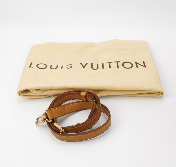 Preloved Louis Vuitton (LV) Siracusa Bag white 42cm 250306781093365