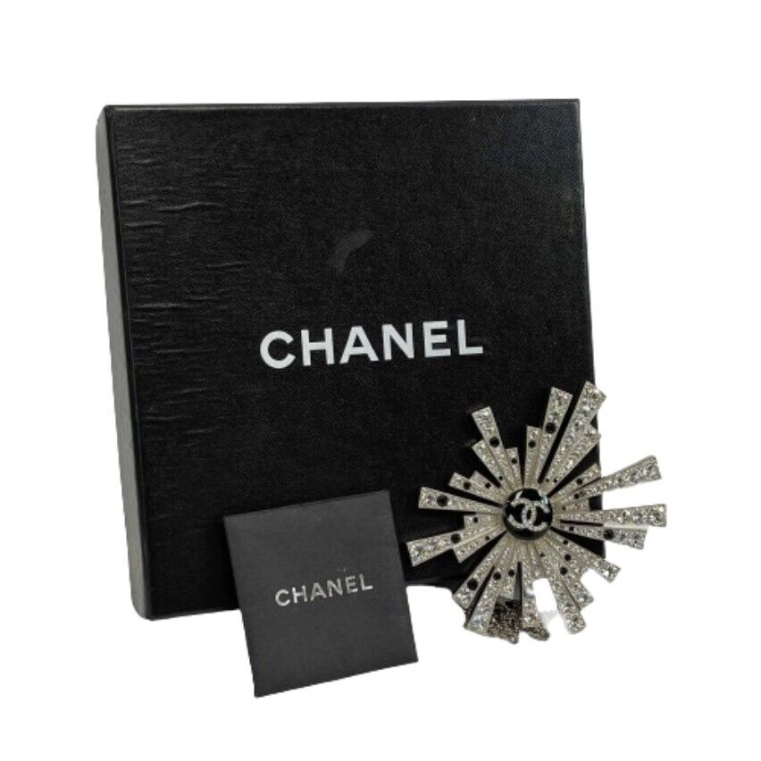 Top Quality Chanel New CC Comete Pendant 2005 Palladium Plated Strass Necklace