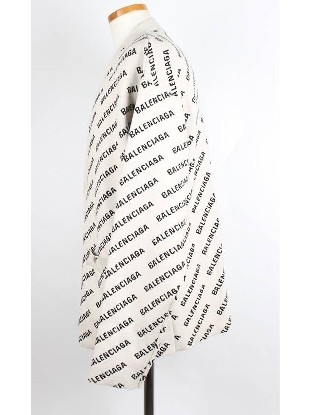 Luxury Balenciaga  All over multi logo cardigan L