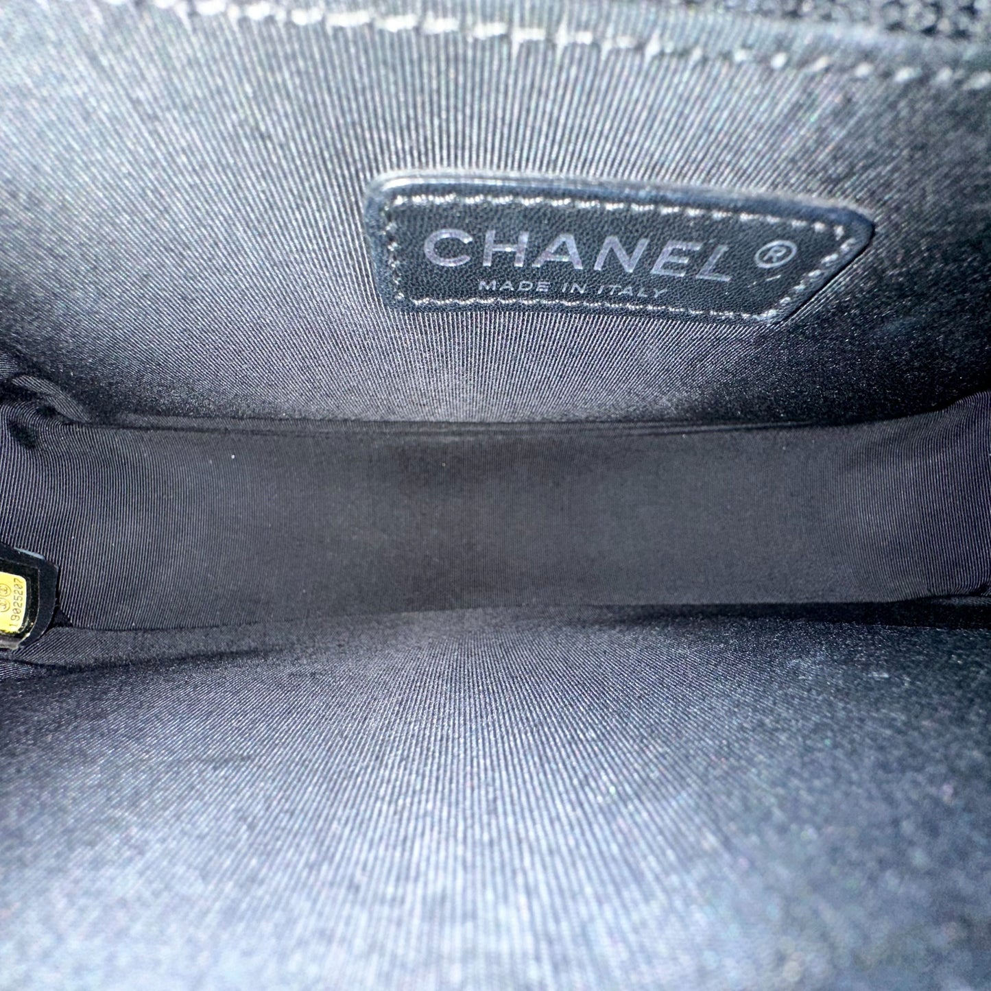 *Calfskin* Boy New Medium Smooth Calfskin 28CM Leboy Black RSHW No 19