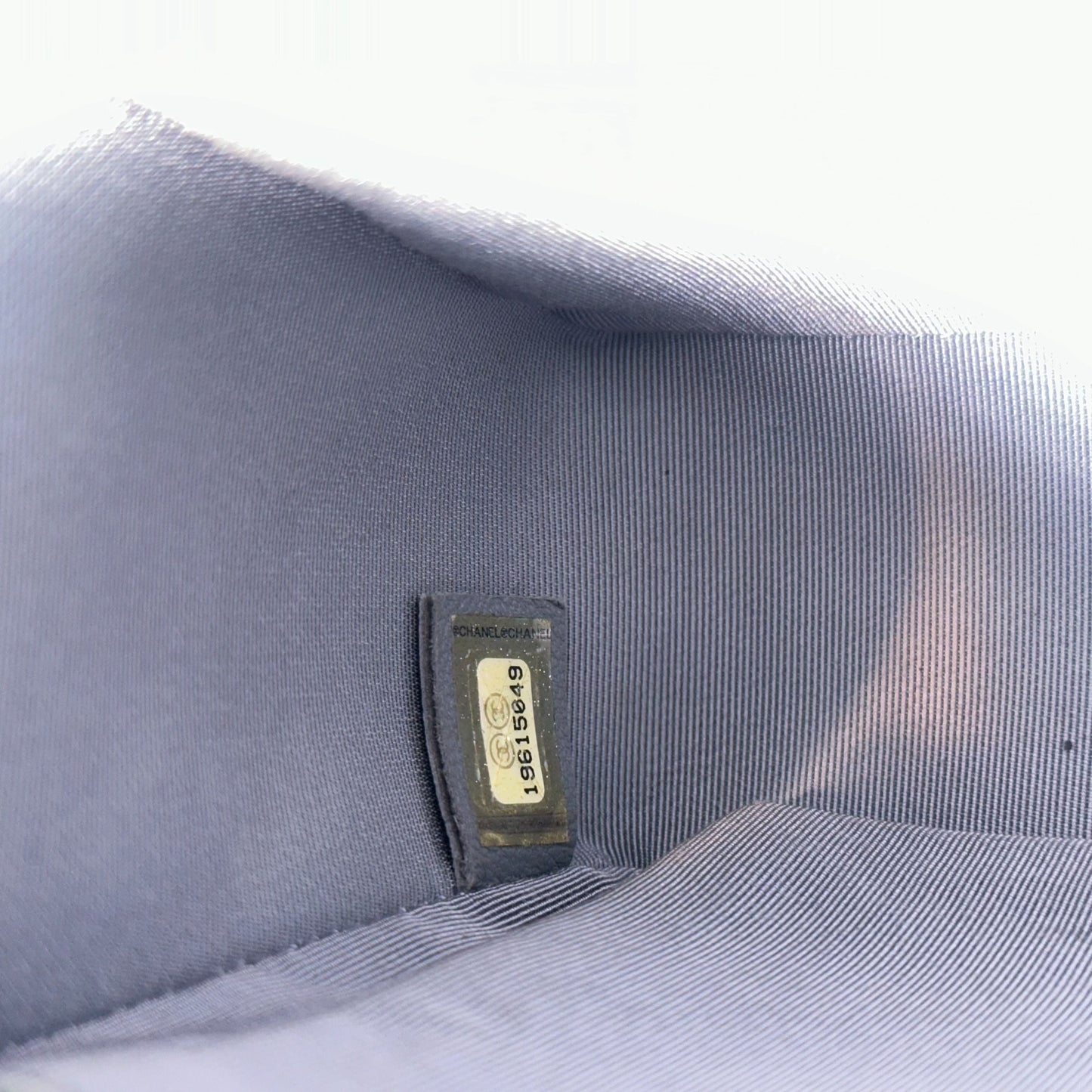 *Calfskin* Calfskin Boy New Medium 28CM Quilted Black Leboy RSHW No 19