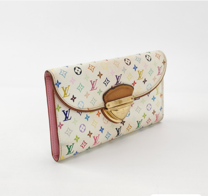 Preloved Louis Vuitton (LV) Beverly multicolor wallet white 23042478282791