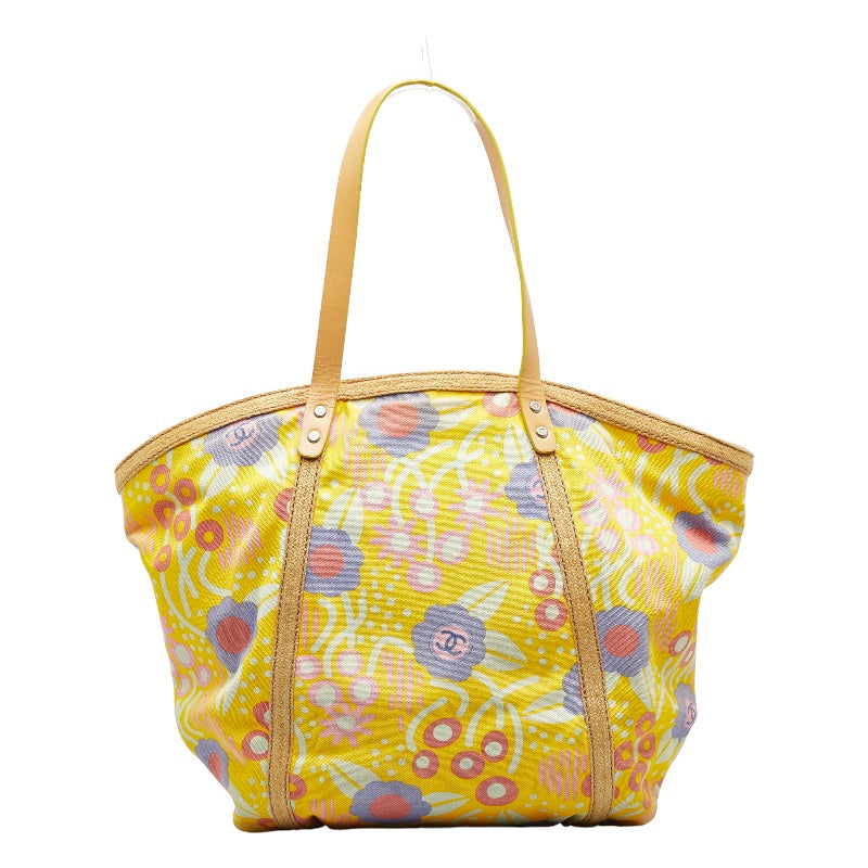 Chanel Flowers Flower  Multi-Color Canvas Leather  Chanel