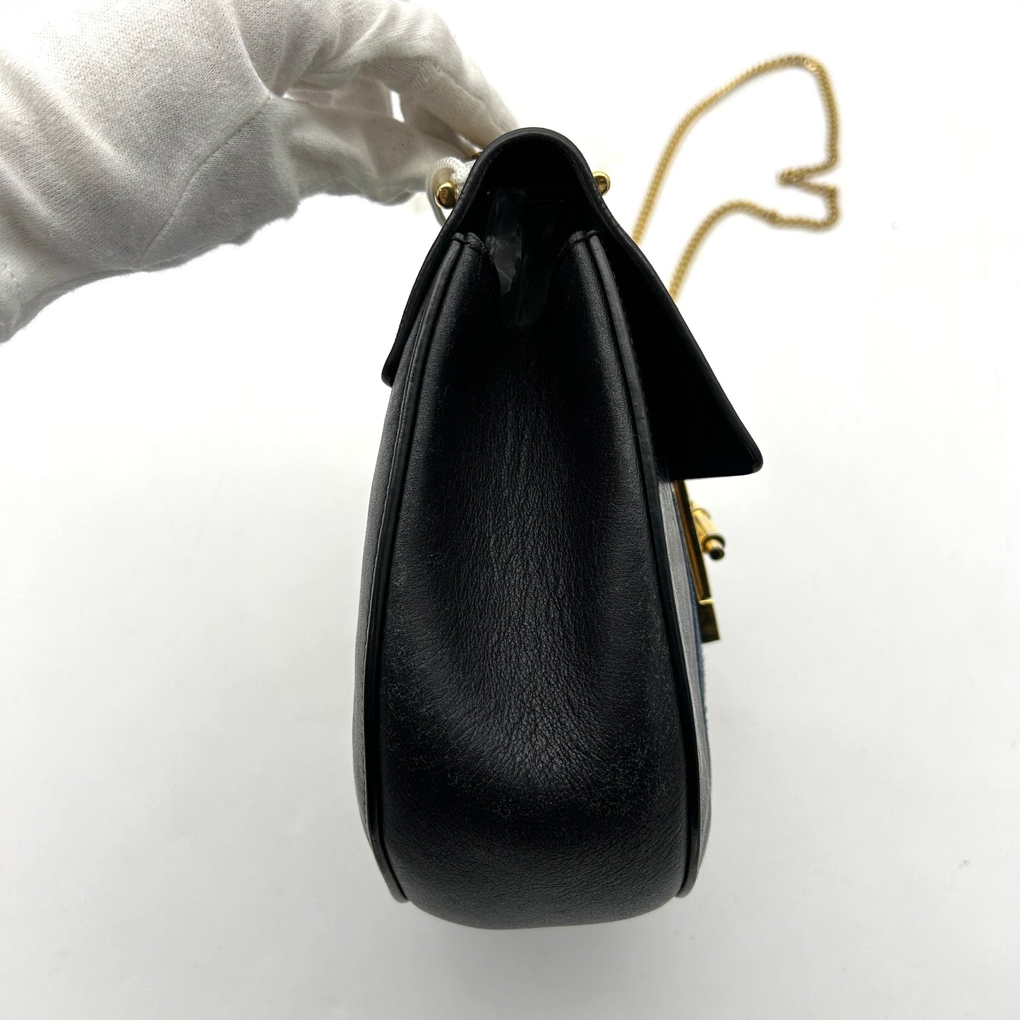 Chloé Striped Drew Bag - Black Crossbody Bags, Handbags LA15186
