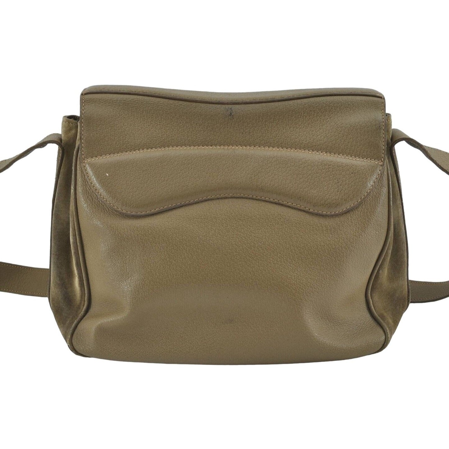 Gucci Stirrup olive green suede & leather saddle bag style cross body!