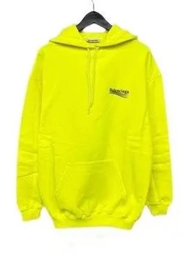 Luxury Balenciaga  Wave Logo Hoodie Sweatshirt Neon Yellow