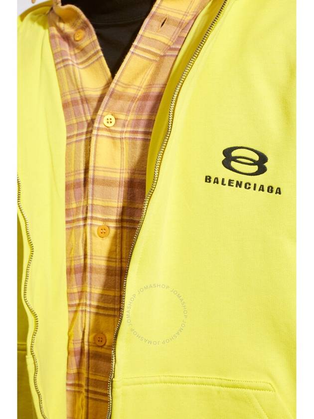 Luxury Balenciaga  hooded sweatshirt 772206TPVG6 7440 YELLOW BLACK
