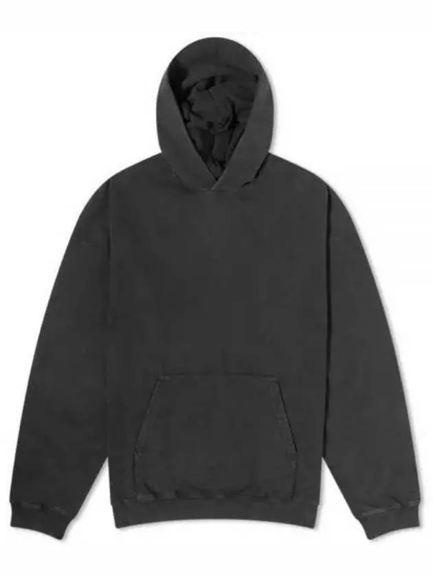 Luxury Balenciaga  Back Logo Hooded Top Black
