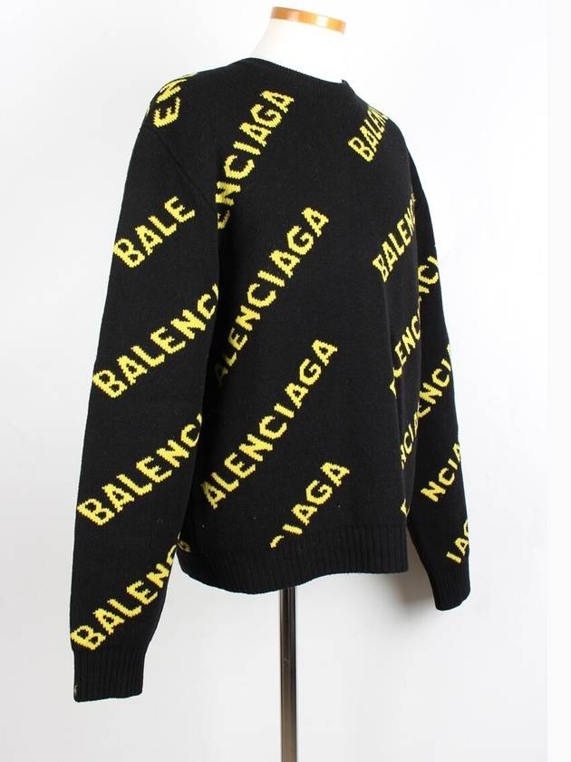 Luxury Balenciaga  Multi logo knit M