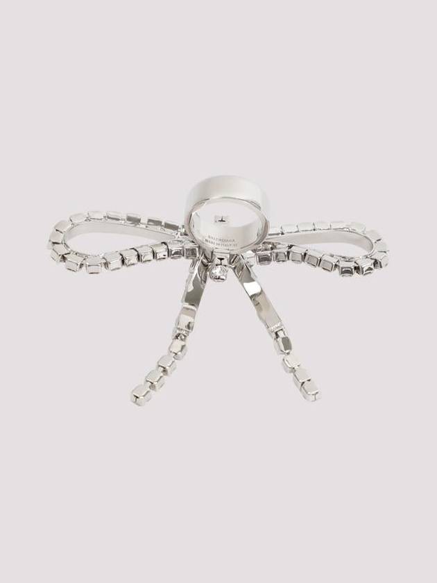 Luxury Balenciaga  ring 748033 TZ23S 7155 SILVER CRYSTAL