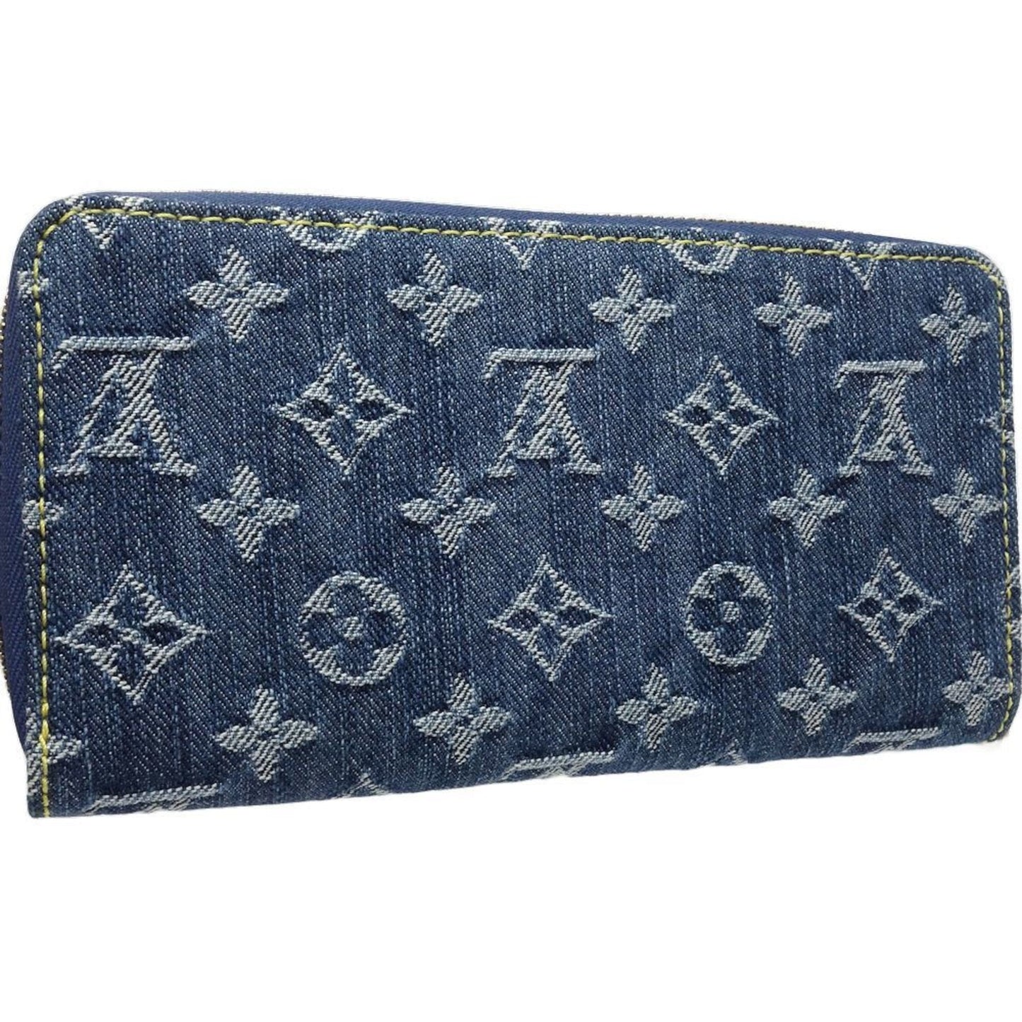 Louis Vuitton Monogram blue blue Monogram Monogram blue Long Bill Wallet (Bi-Fold)