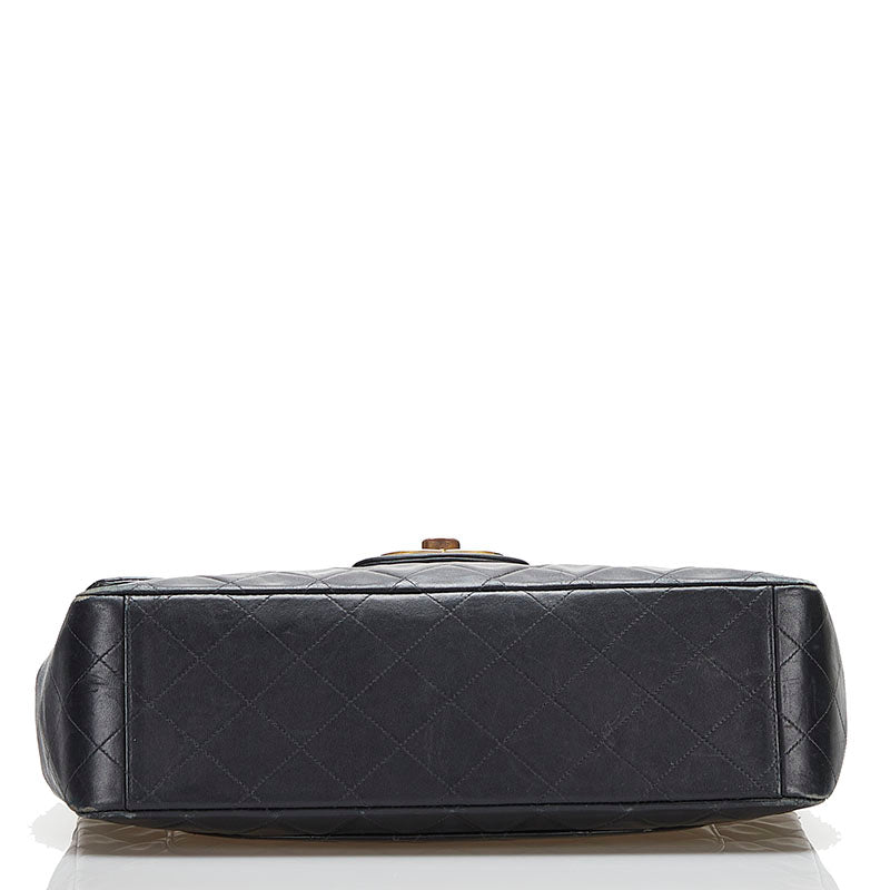 Chanel Mattress 34  Chain houlder Bag  Bag Black Gold   CHANEL