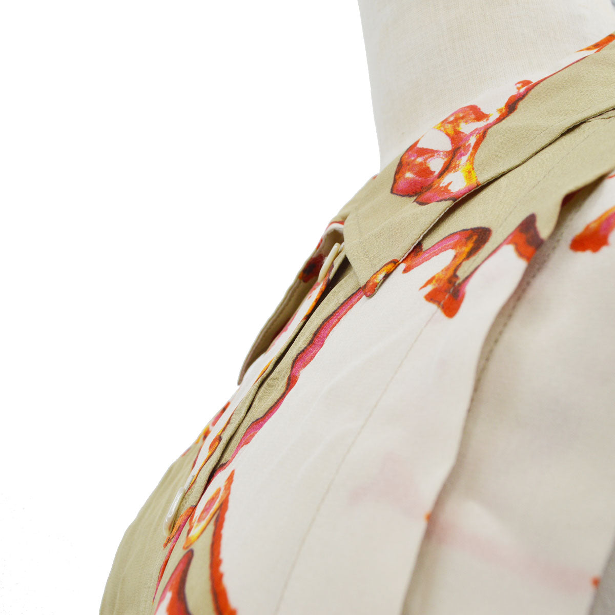 Chanel 2000 spring-summer abstract-print silk shirt #38