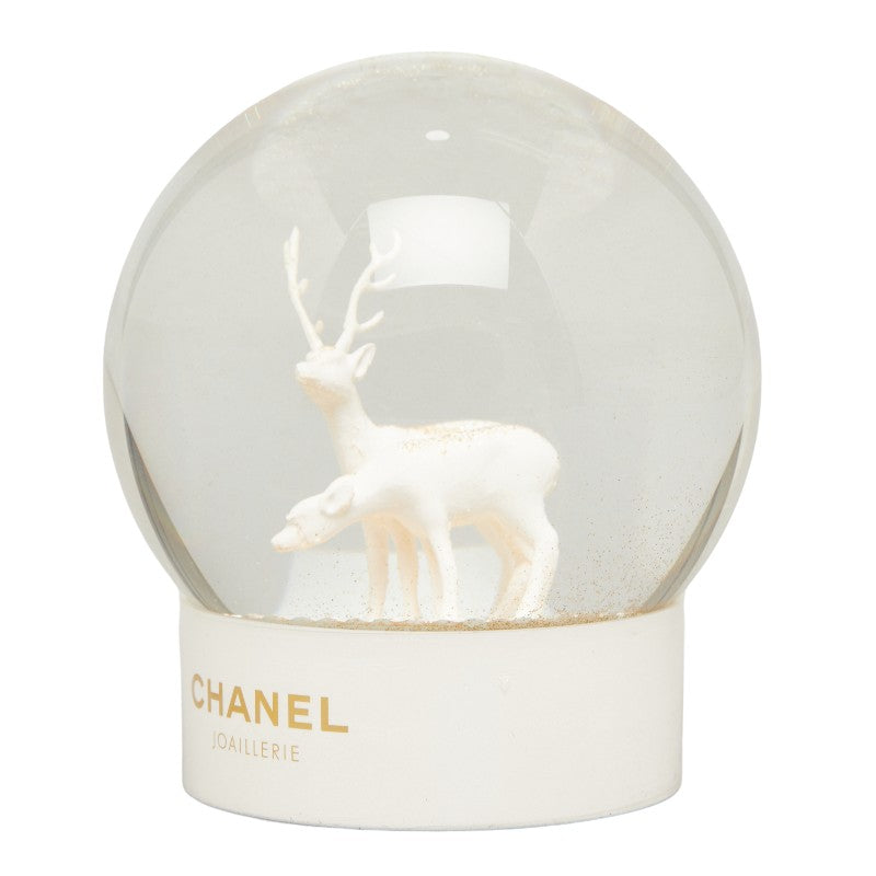 Chanel Novelty Tonakaï nowdome Clear White Glass  Chanel