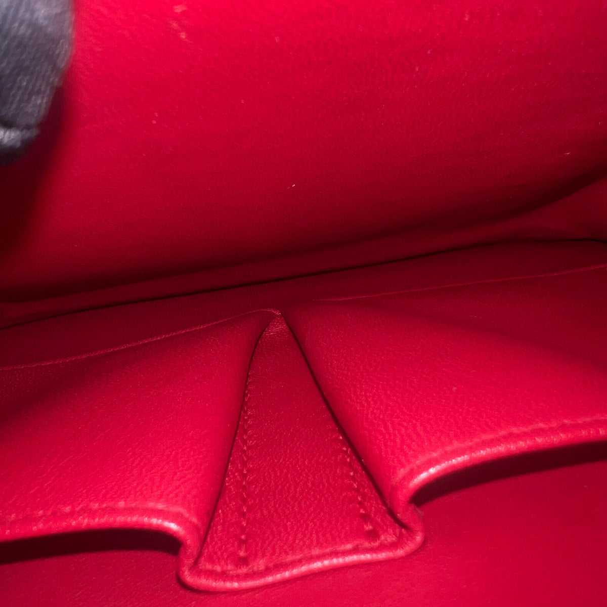 Celine Box Classic Smooth Calfskin Red Golden Hardware