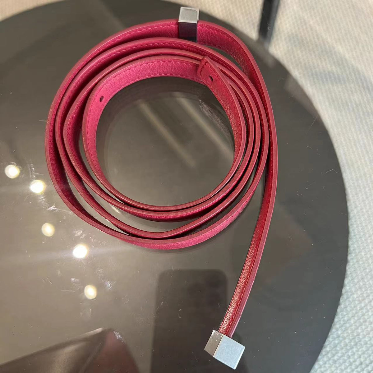 Celine Box Medium - Grained Calfskin Hot Pink Silver Hardware