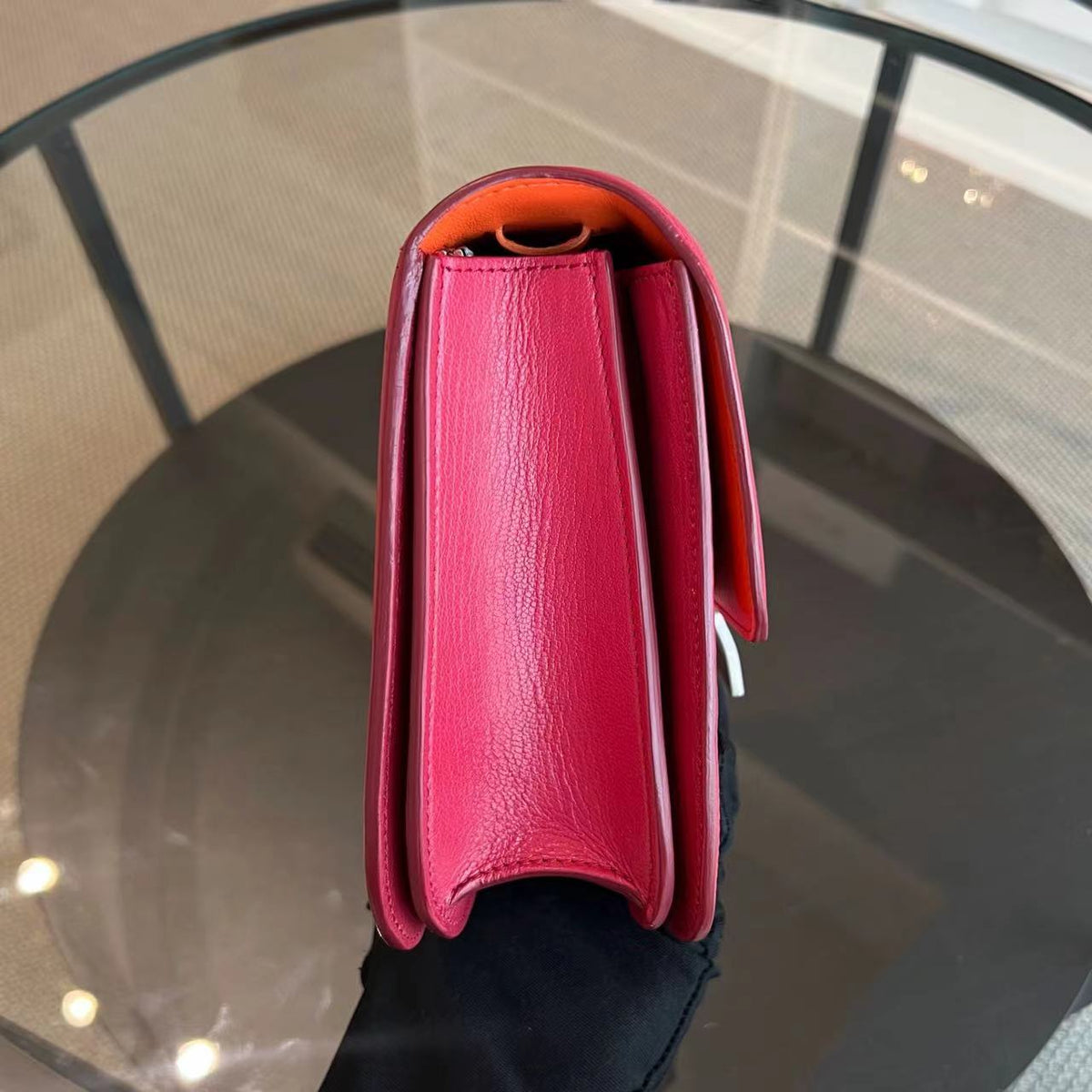 Celine Box Medium - Grained Calfskin Hot Pink Silver Hardware