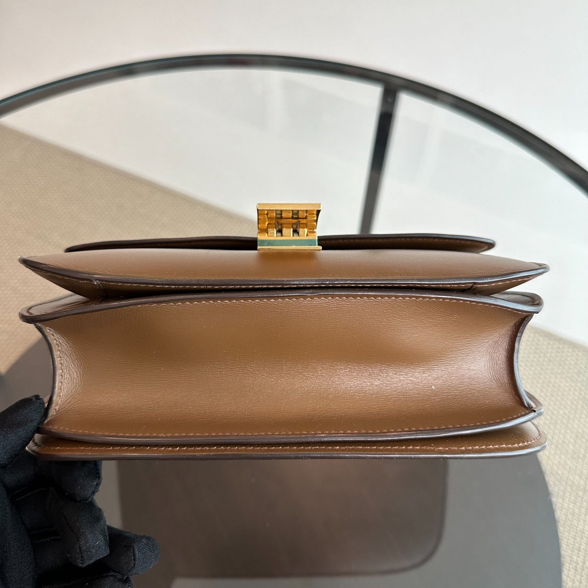 Celine Classic Box Medium Smooth Calfskin Leather Caramel GHW