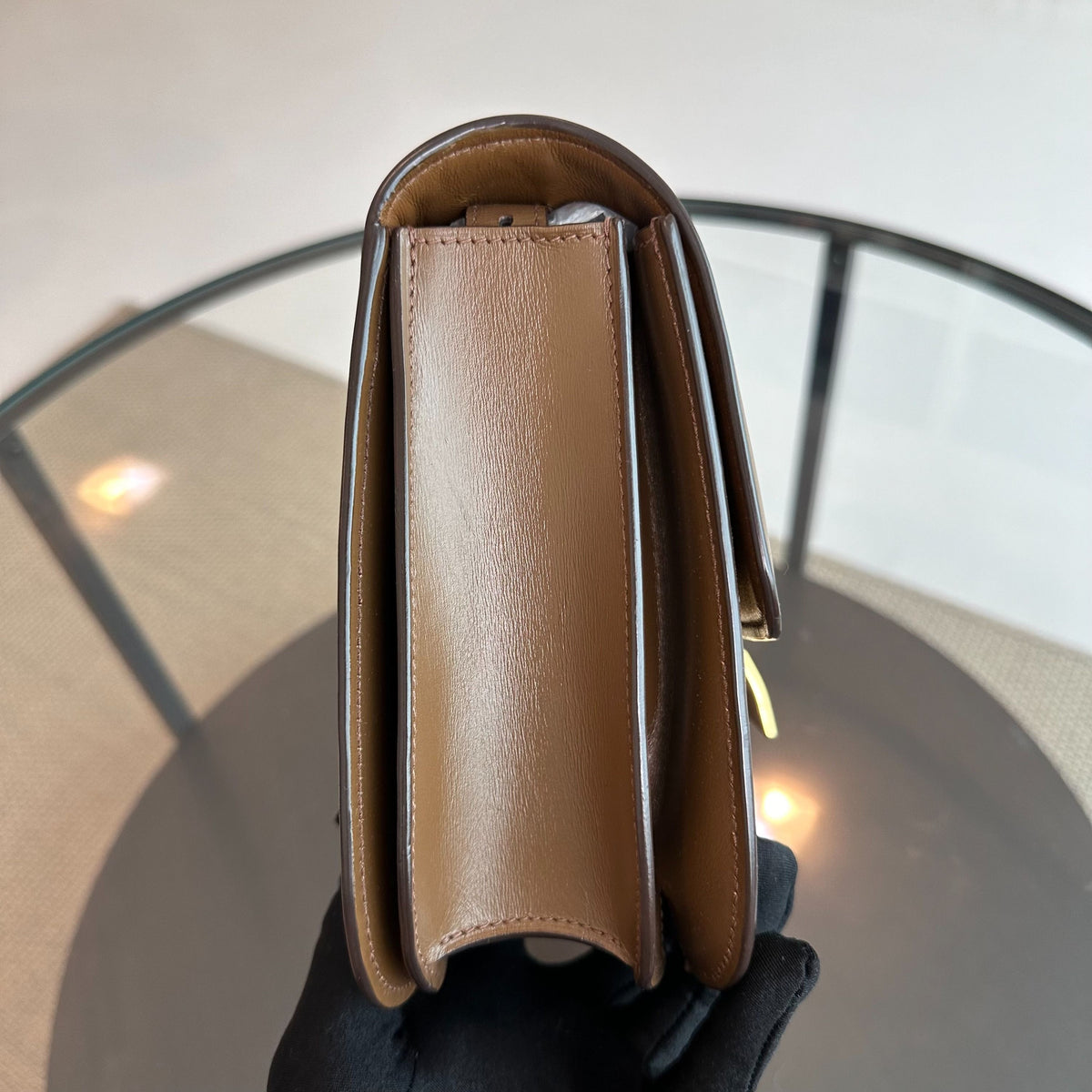 Celine Classic Box Medium Smooth Calfskin Leather Caramel GHW