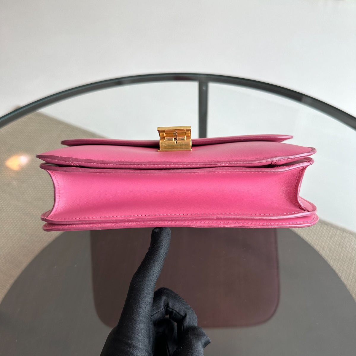 Celine Box Classic - Medium Smooth Calfskin Leather Pink GHW