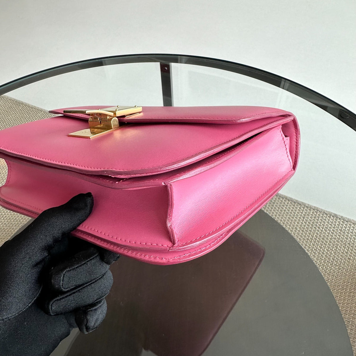 Celine Box Classic - Medium Smooth Calfskin Leather Pink GHW