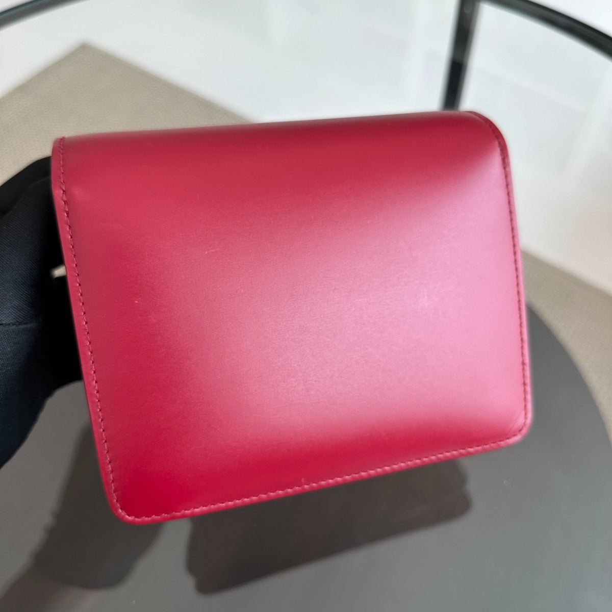 Celine Classic Box Small Smooth Calfskin Burgendy GHW
