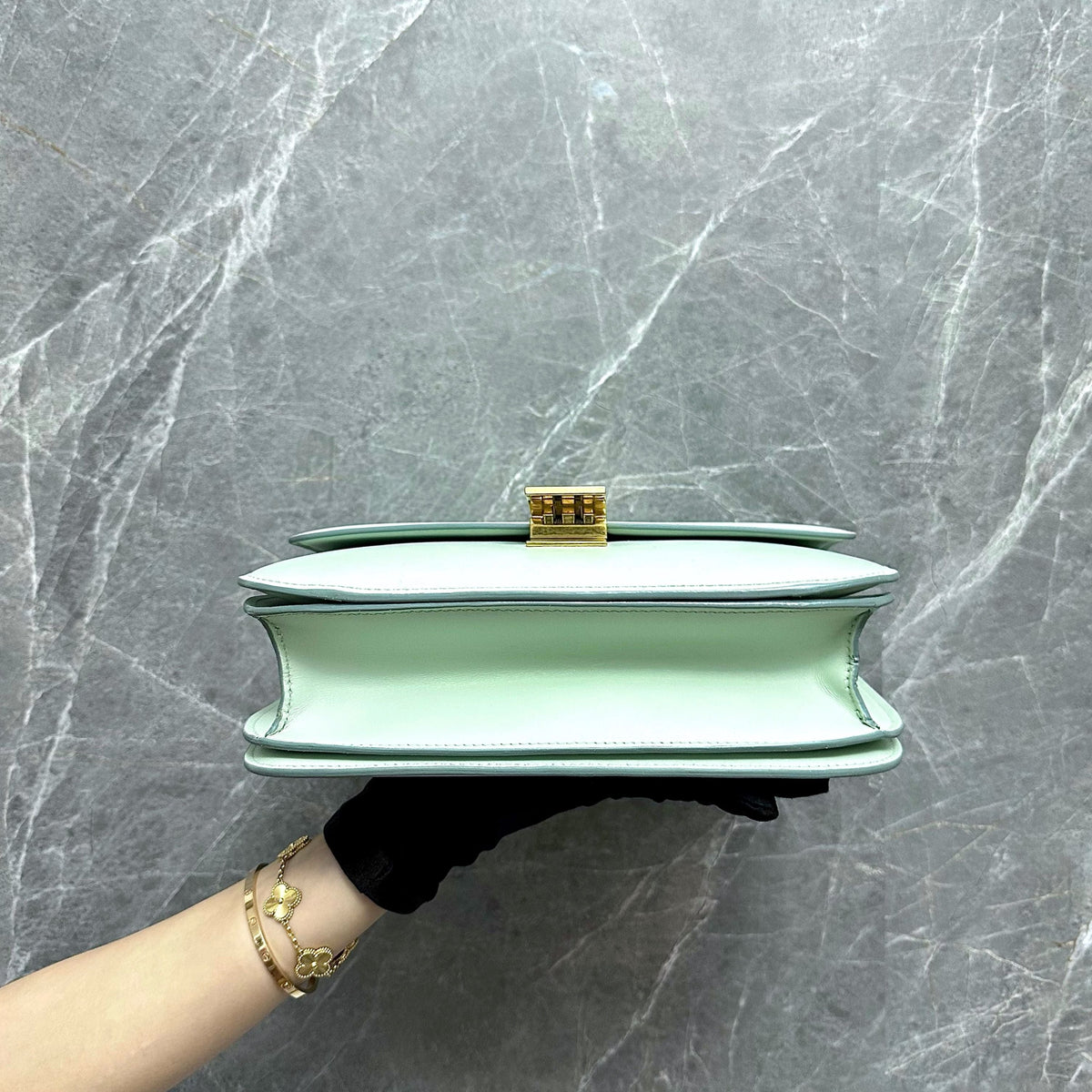 Celine Classic Box Smooth Calfskin Mint Green GHW