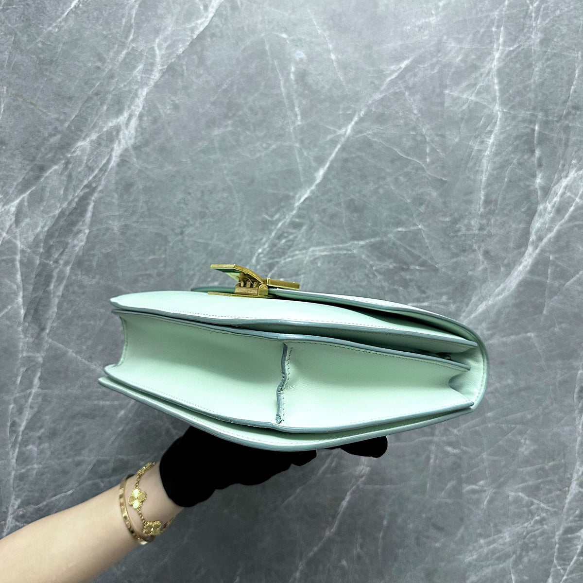 Celine Classic Box Smooth Calfskin Mint Green GHW